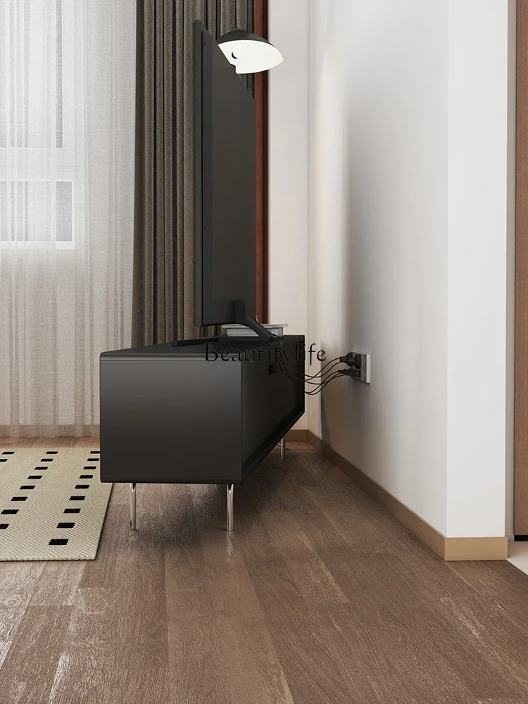 FG-Medieval TV Cabinet Modern Simple Black French TV Cabinet Storage Storage