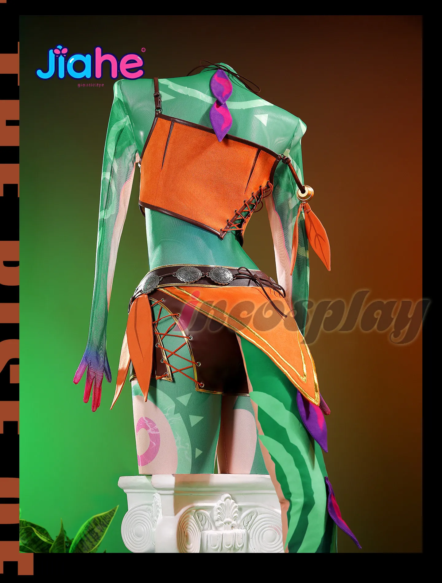 Disfraz de camaleón curioso Neeko para mujer, nuevo uniforme sexy, vestido, accesorios para la cabeza, traje para Halloween, carnaval, juego LOL