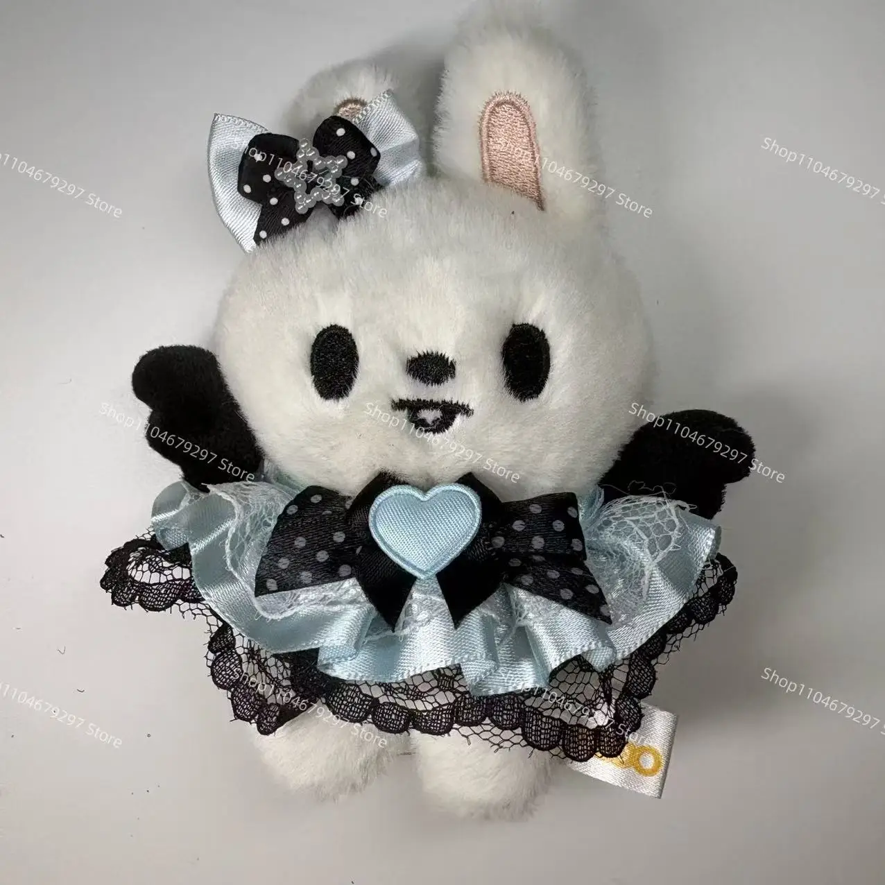 SKZOO Stray Kids Schlüsselanhänger Blau Schwarz Polka Dot Rock Plüschpuppe Niedliche Haarspange Kinder Erwachsene Spielzeug Fans Geschenk Anhänger Zubehör