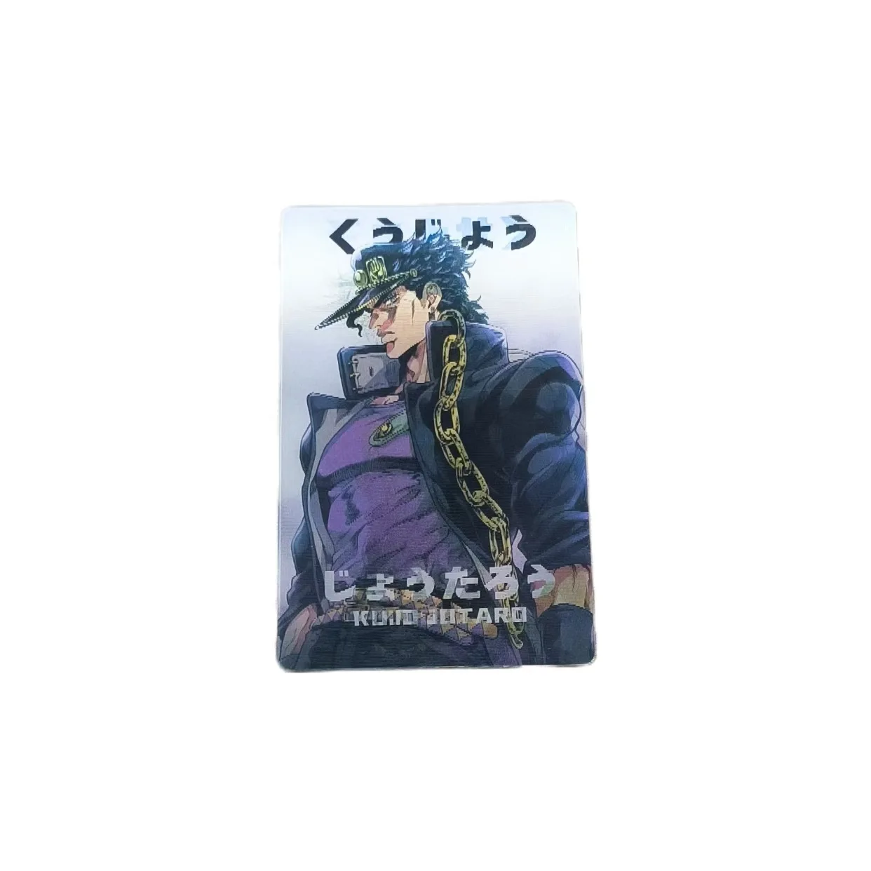 Bizarre Adventure Lenticular Card Jotaro Kujo & Jolyne Cujoh Keychain Backpack Pendant Niche Birthday Christmas Gift for Friends