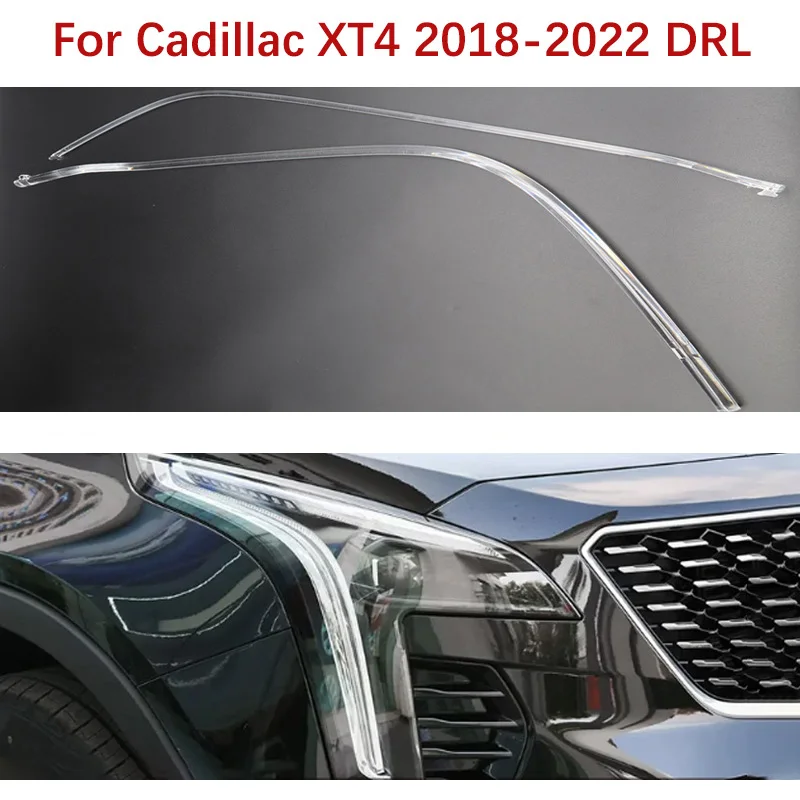 Angel Eye DRL Lamp Ballast White Light Module Car Headlights DRL Light Guide Strip Suitable for Cadillac XT4 2018-2022 Lamp Tube