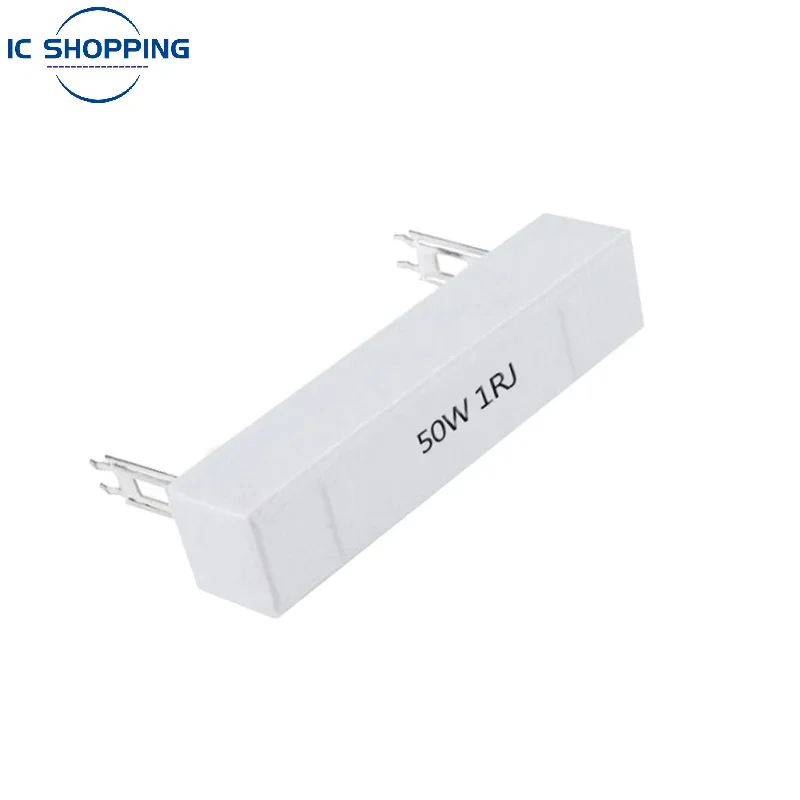 

50W Ceramic Cement High Power Resistor 0.22R 0.6R 3R 12R 16R 50R 75R 80R 220R 1K