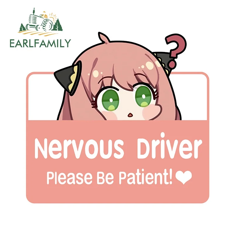 

EARLFAMILY 13 см x 8 см милые автомобильные наклейки Anya Peeker с тройным приводом, электронные фотообои, водонепроницаемые автомобильные аксессуары