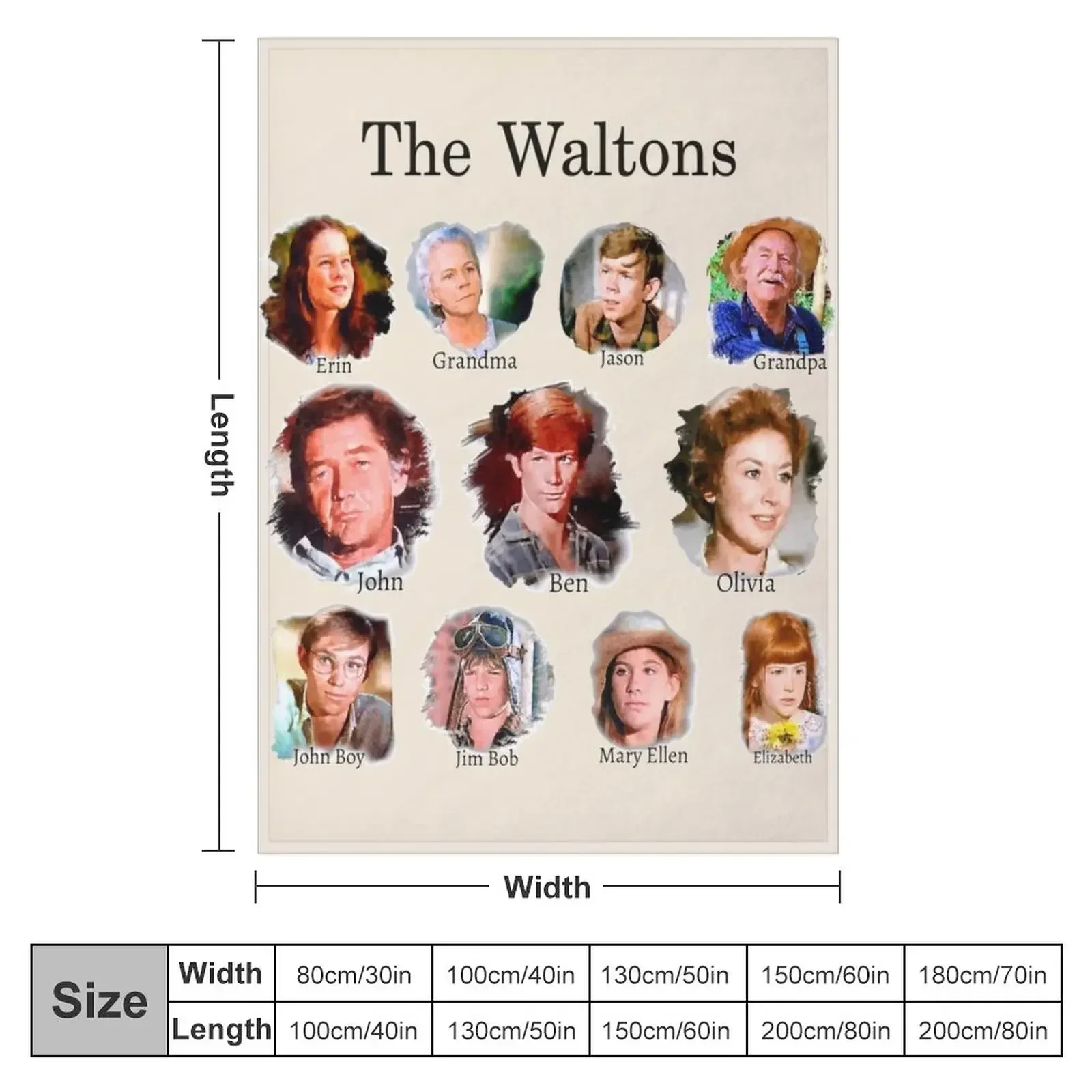 The Waltons Throw Blanket For Sofa Thin Thins Blankets