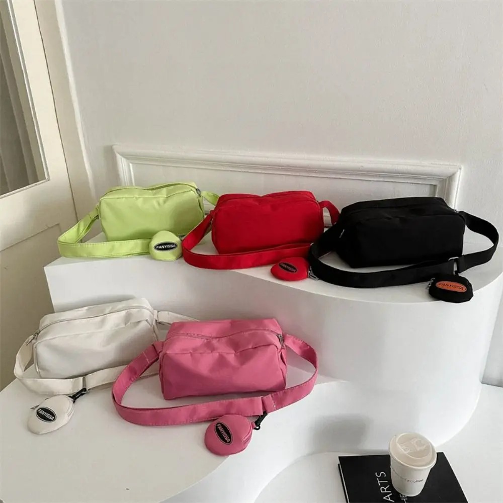 Cloth Nylon Crossbody Bag Underarm Bag Messenger Bag Oxford Cloth Handbag Korean Style Purse Nylon Shoulder Bag Women