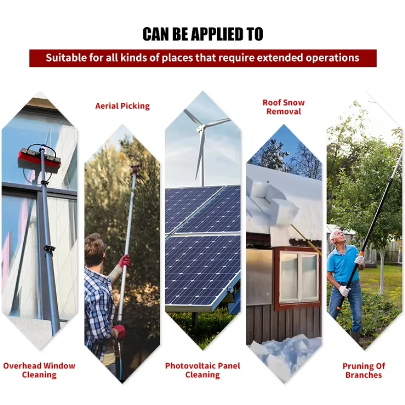 

2026- Multifunctional High-Pressure Washer with Carbon Fiber Telescopic Cleaning Rod Brush Type Solar Panel Water Supply Mac