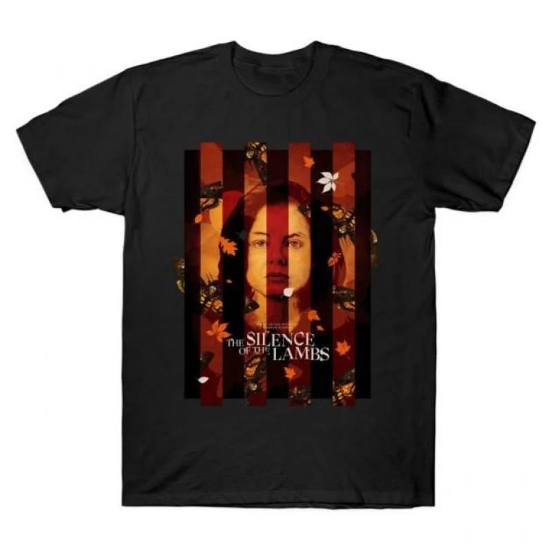 

0426 Silence of the lambs Horror movie Hannibal Gift t shirt Dr Lecter Scary Cannibal Graphic Clothes All size Tee S-6XL