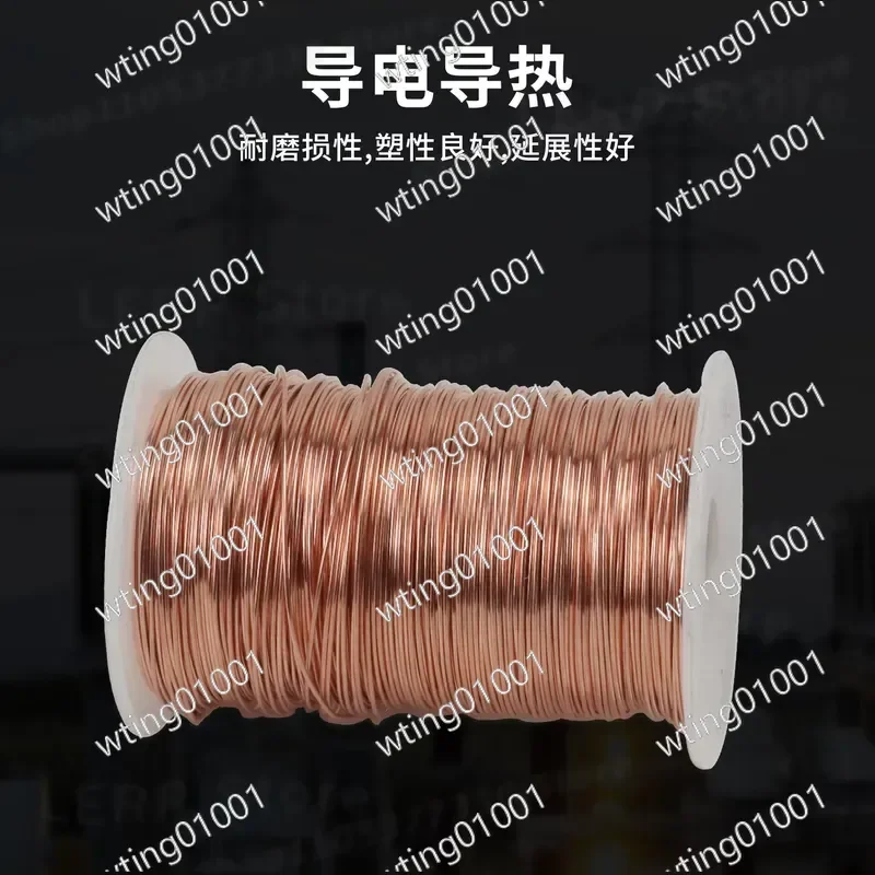 for High Purity Red Copper Wire Bare Conductive Cable 0.4 0.5 1 2 3 4 5mm Flexible Electrical Wiring for DIY Projects