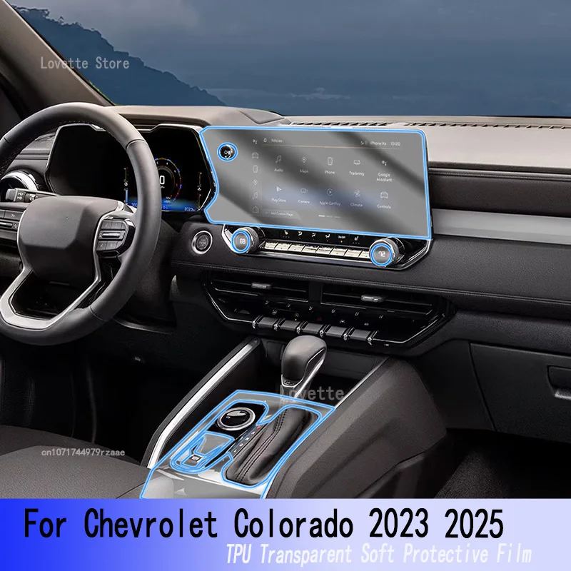 

Для Chevrolet Colorado 2023 2025 автомобильный GPS-навигатор инструкция защитный ТПУ коробка передач Защитная пленка для экрана от царапин фитинг PPF