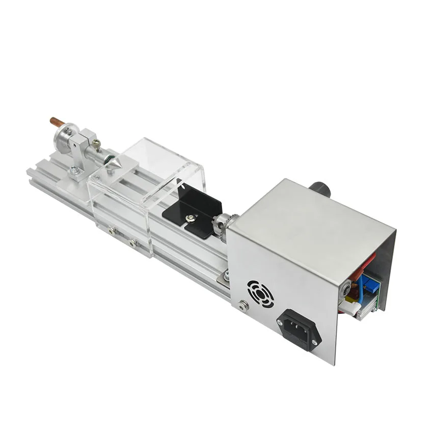 Micro torno multifuncional para carpintería, máquina pulidora de Cuentas pequeñas, torno de madera para el hogar, 220v/110V, 50/60HZ, 300W