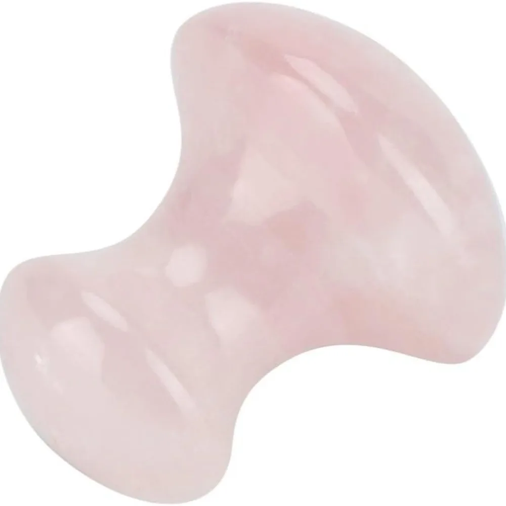 

Stone Mushroom Shaped Stretching Rod Rose Quartz Massage Tool Suitable for Facial Eye Massage