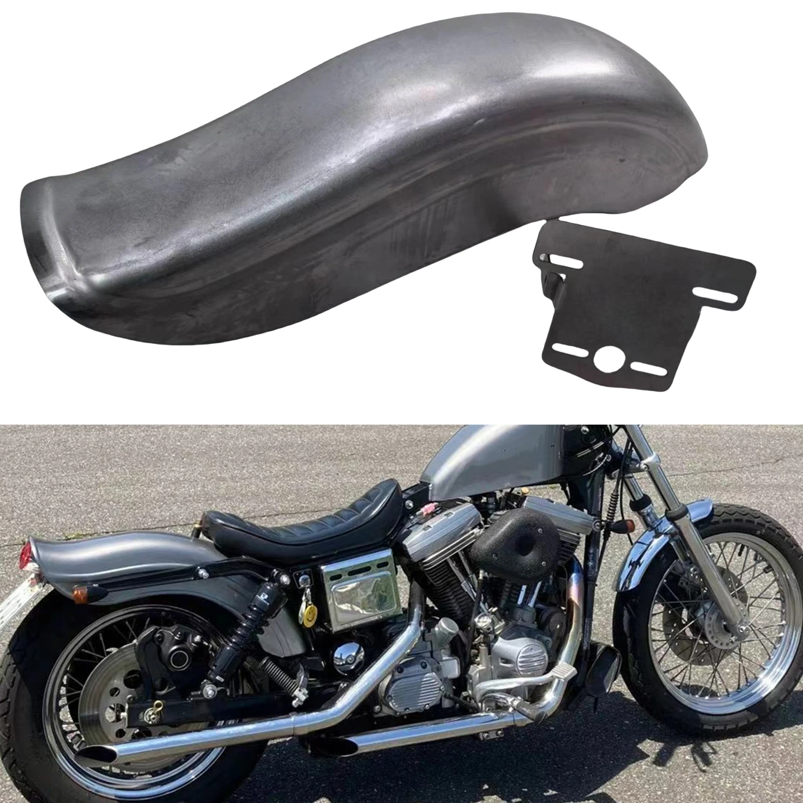 For Harley Davidson Dyna Sportster 1994-17 Motorcycle Rear Wheel Fender Mudguard Mud Splash Guard Plate Cover Splasher Protector