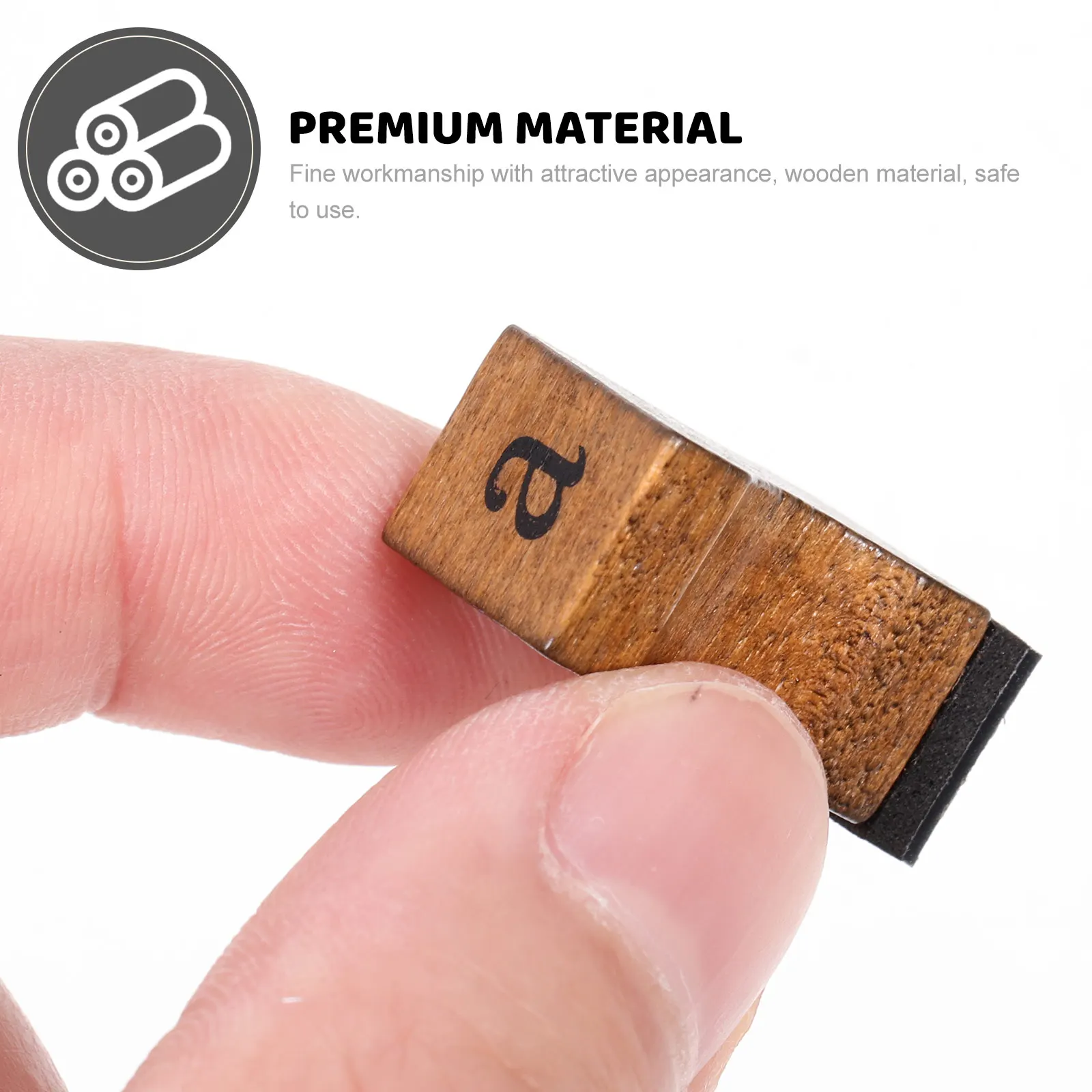 

1 Set Of Wooden Stamp Diy Craft Seal For Scrapbook Number Letter Stamping Tool Natural Wood Material Fine Workmanship Decorative