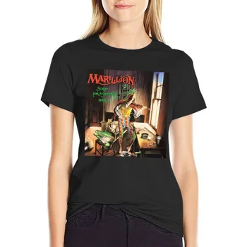 Marillion 스크립트 A Jester & x27, s Tears 클래식 티셔츠, 카와이 의류, 여성 여름 의류