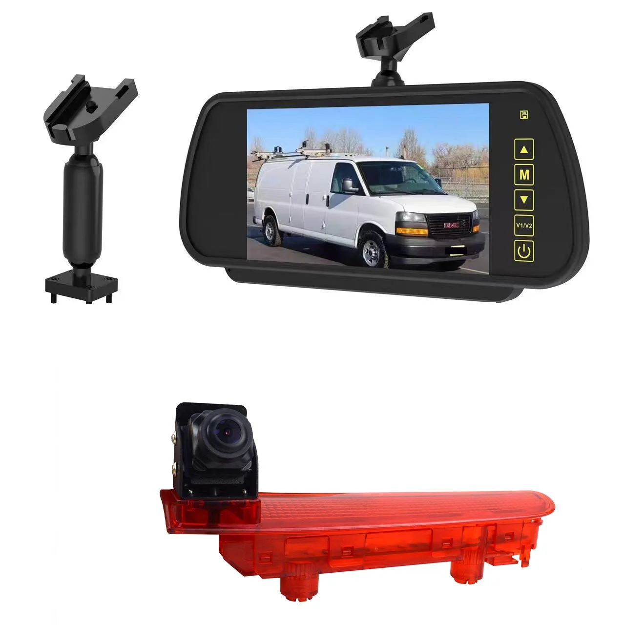 

3rd High Brake Light Rear View Camera With 7" Monitor Kit for VW T5 T6 Volkswagen Transporter Parking Backup System