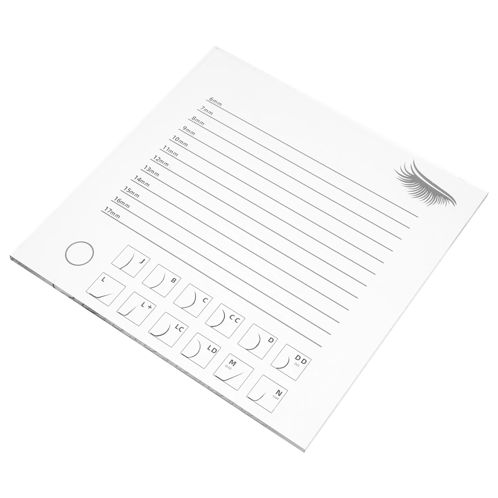 

Eyelash Display Board Grafting Tool False Eyelashes ganizer Storage Pallet Acrylic Durable Makeup Enthusiasts Professional Use