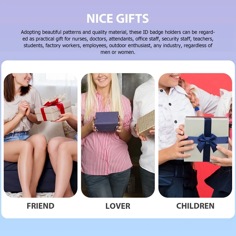 라인석 랜야드 ID 카드홀더 크리스탈 접이식 배지 릴, 라인석 넥 랜야드 카드홀더, 4 세트