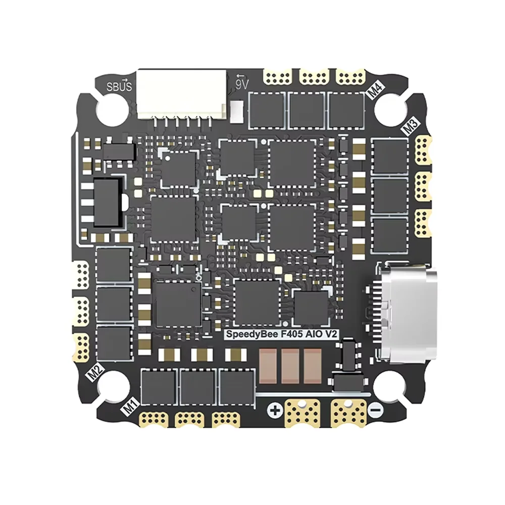 SpeedyBee F405 AIO 40A V2 H2 CNC/F405 V2 35A Flight Controller 25.5x25.5 3-6S Upgraded Flight Controller and ESC Integrated Mode
