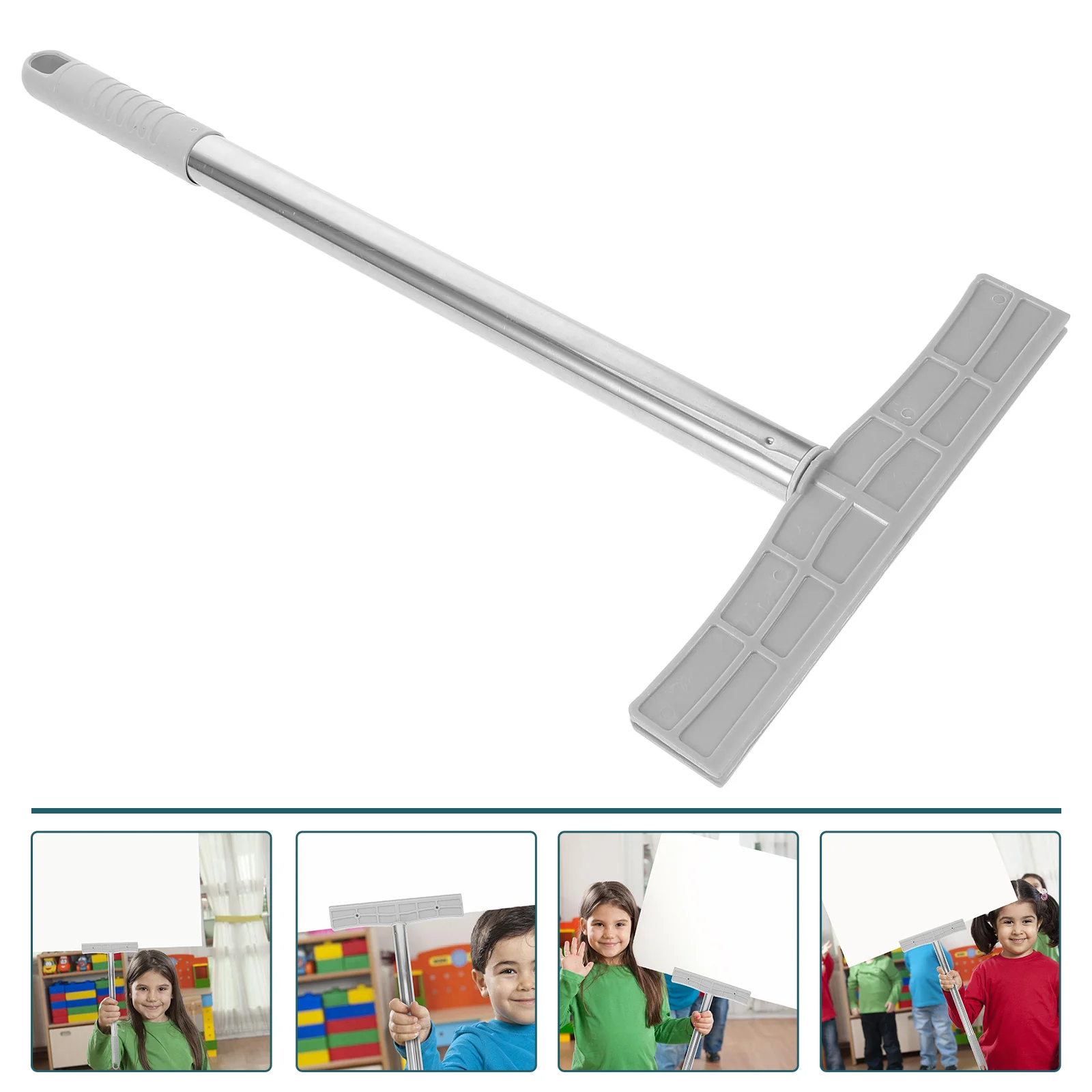 2Pcs Handheld Sign Rod Sports Meetings Exhibition Welcome Sign Holder Stainless Steel Sign Holder Rod