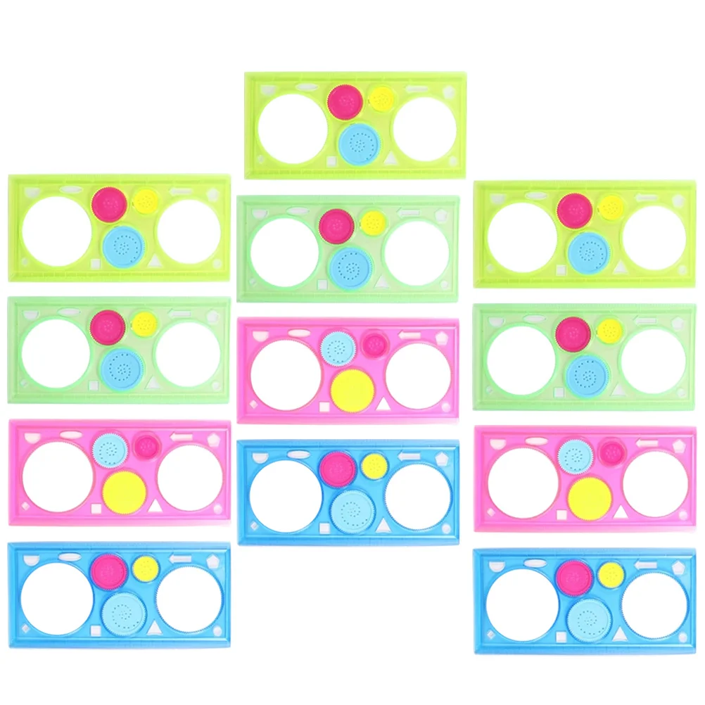 12 Stück Malvorlagen, Lineale, hohle Schablonen, wiederverwendbar, Zeichenzubehör, Kunsthandwerkswerkzeuge für Holzschilder