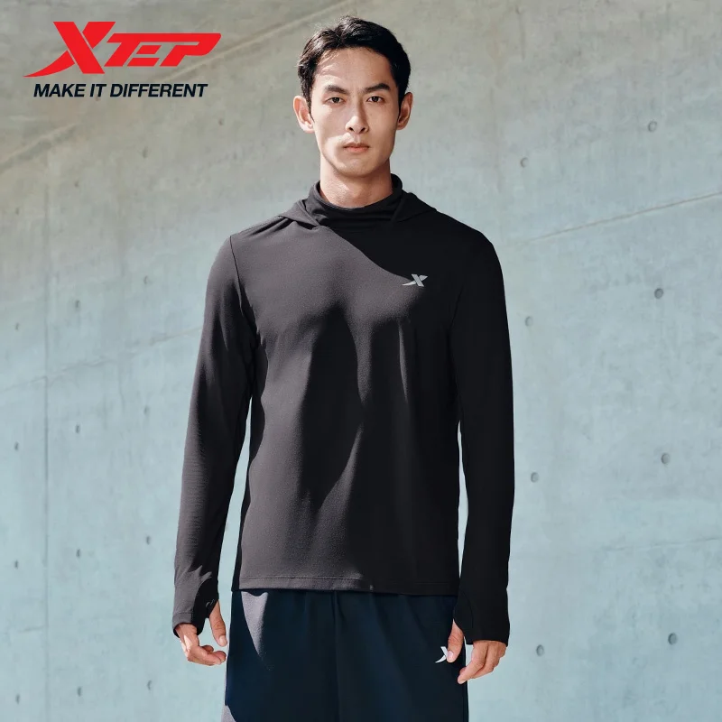 Xtep Knitting Shirt For Men  Autumn Comfortable Soft Sweatshirt Leisure Athletic Outdoor Long sleeves Tops 876329030088