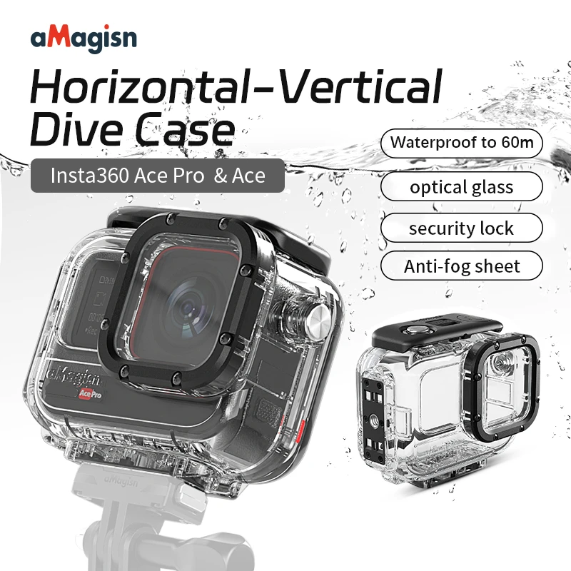 

60 meter diving water shell suitable for Insta360 Ace Pro for Ace Insta360 Ace waterproof shell accessories