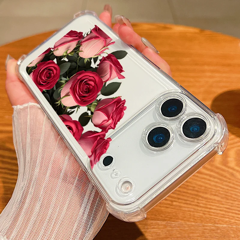 حافظة لهاتف آيفون اير 17 برو ماكس 16 15 برو ماكس 14 13 12 برو ماكس 11 غطاء ناعم شفاف مقاوم للصدمات #1