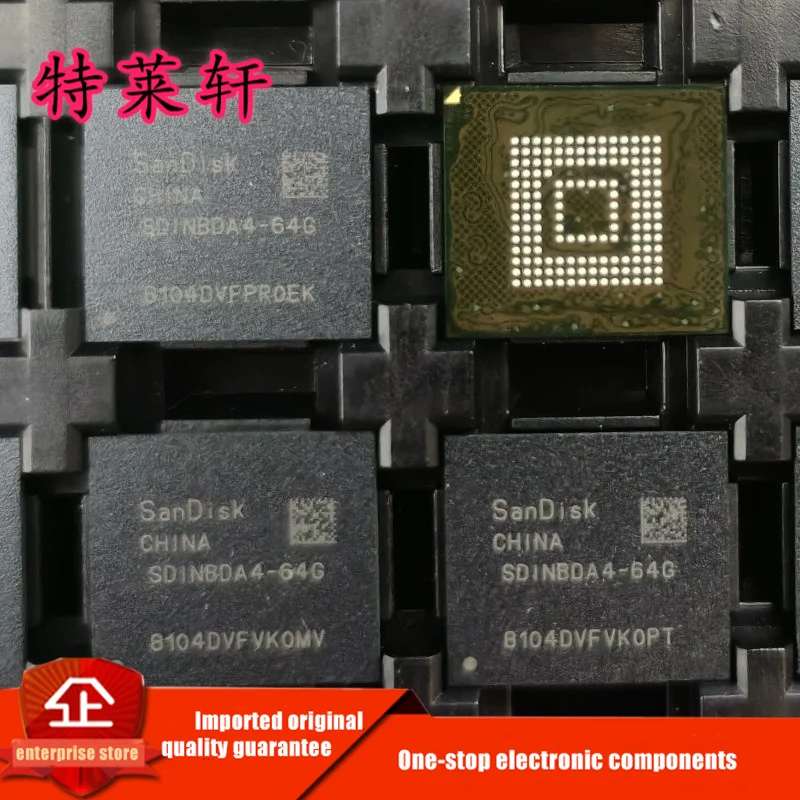 

New Original SDINBDA4-64G SD1NBDA4-64G SDINBDA4 BGA153 EMMC 5.1 64GB Memory Chipset