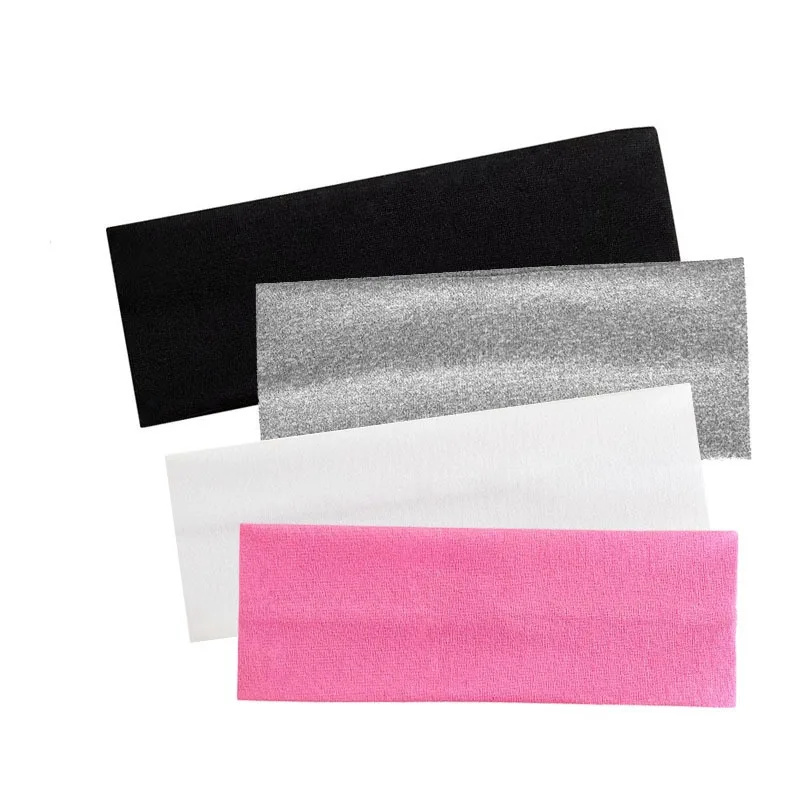 Sweatband for Sports, Wide Elastic Non-Slip Headband for Running, Tennis, Gym, Quick-Dry and Breathable Unisex Fitness Headwear