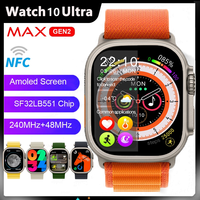 49mm Smart Watch Ultra NFC Door Access Unlock Smartwatch Series10 GPS Bluetooth Call Wireless Charge Fitness Bracelet For Apple