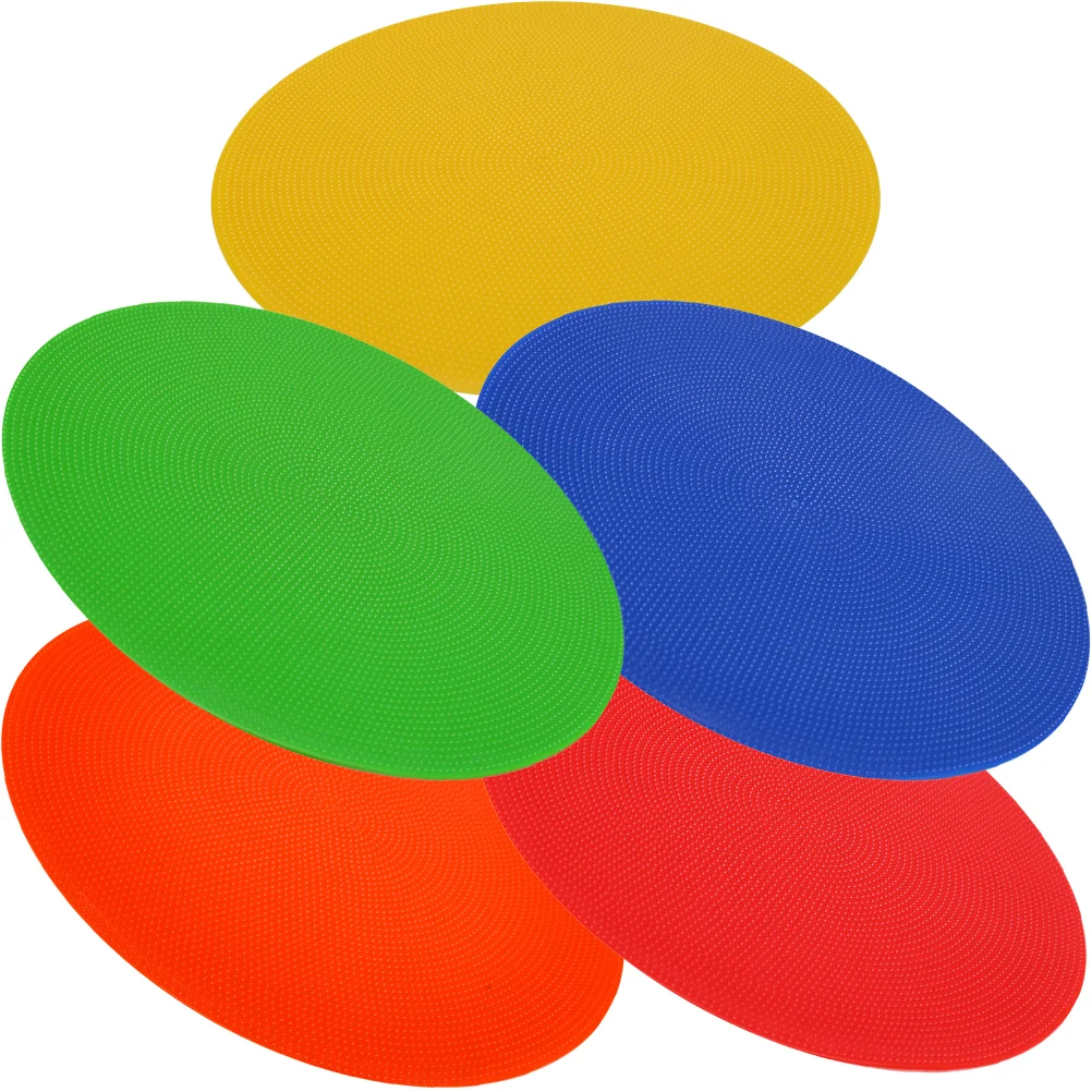 

5Pcs Football Marker Discs PVC Soccer Training Equipment Sign Plates For Sports Practice Gym Class Accessories