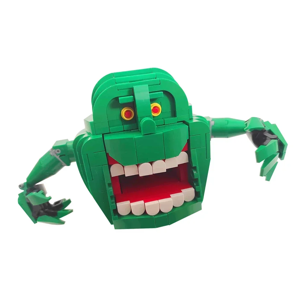 

Набор строительных блоков MOC «Охотник за привидениями» Stay-Puft Marshmallow, фигурка человека и слаймера, кирпичи, игрушки, подарки для фанатов кино, 857 шт.