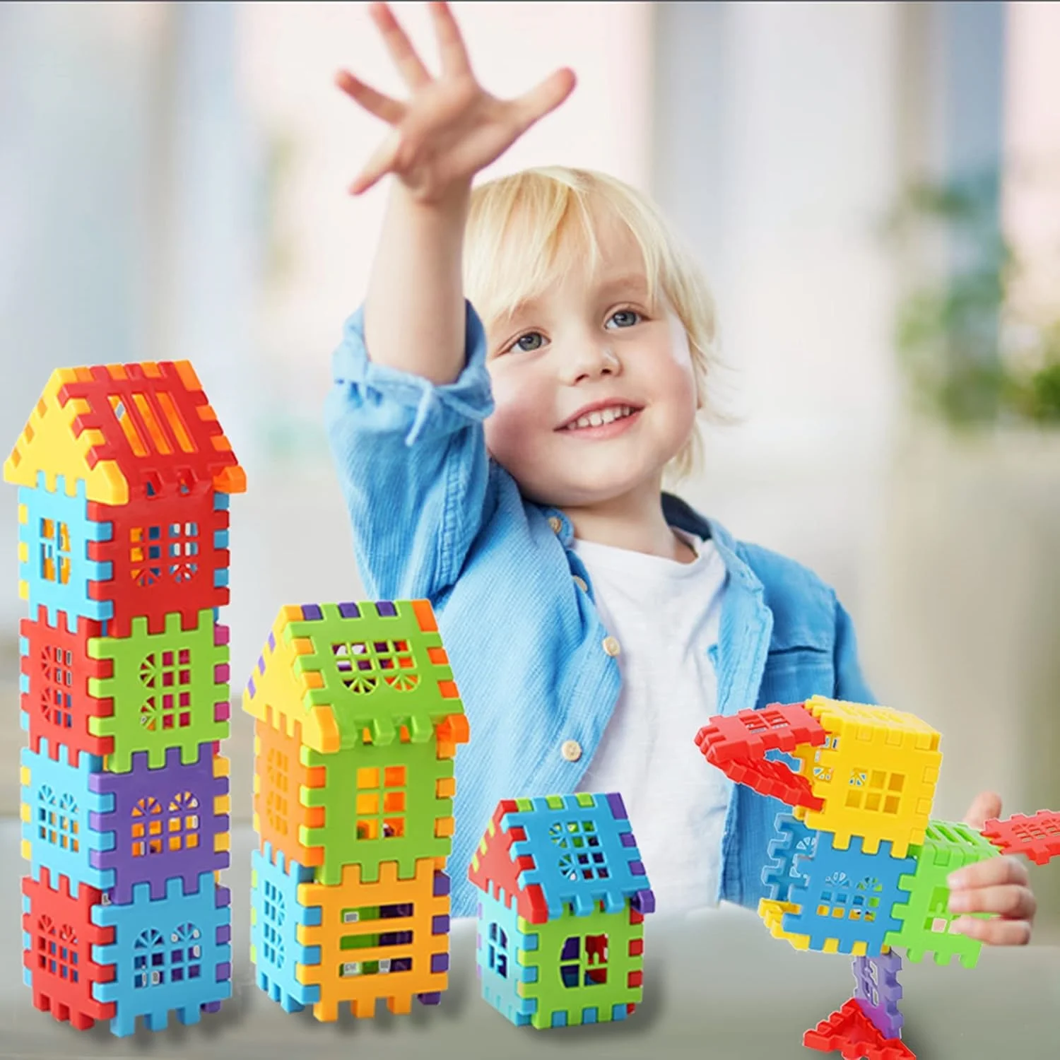 171 Pcs/lot Building Blocks Baby Paradise House spelling Puzzle Blocks City DIY Creative Model Figures Educational Kids Toys ﻿