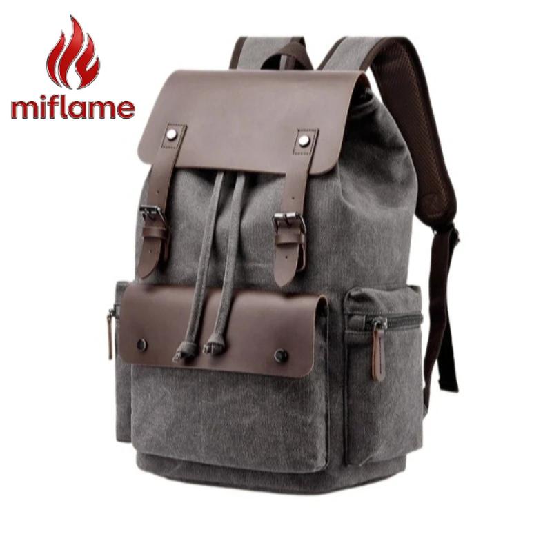 

Canvas Backpack Casual Laptop Bag for Men Women Travel School Rucksack Lightweight Stylish Computer Daypack Unisex