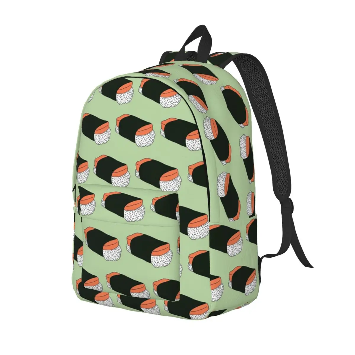 Hawaiian Musubi Sushi Snack Student Backpack School Bag Hiking Travel Daypack for Boys Girls Fashion Bookbag Shoulder Bags