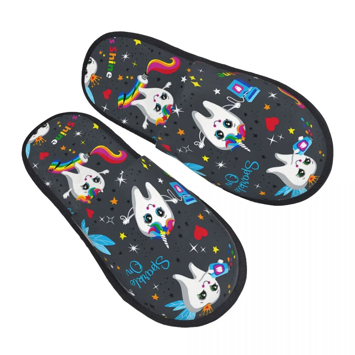 الأسنان ماجيك طبيب الأسنان شبشب منزل لينة الدافئة الأسنان طب الأسنان رغوة الذاكرة رقيق النعال مخصص النساء داخلي في الهواء الطلق الأحذية