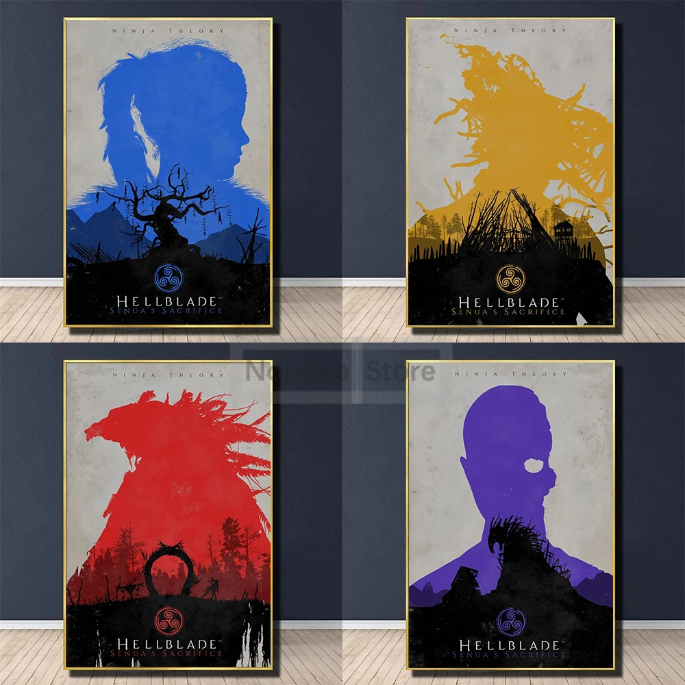 Video Games Hellblade Senua's Sacrifice Character Vintage Posters Senua Prints Canvas Wall Art Pictures Home Room Decoration