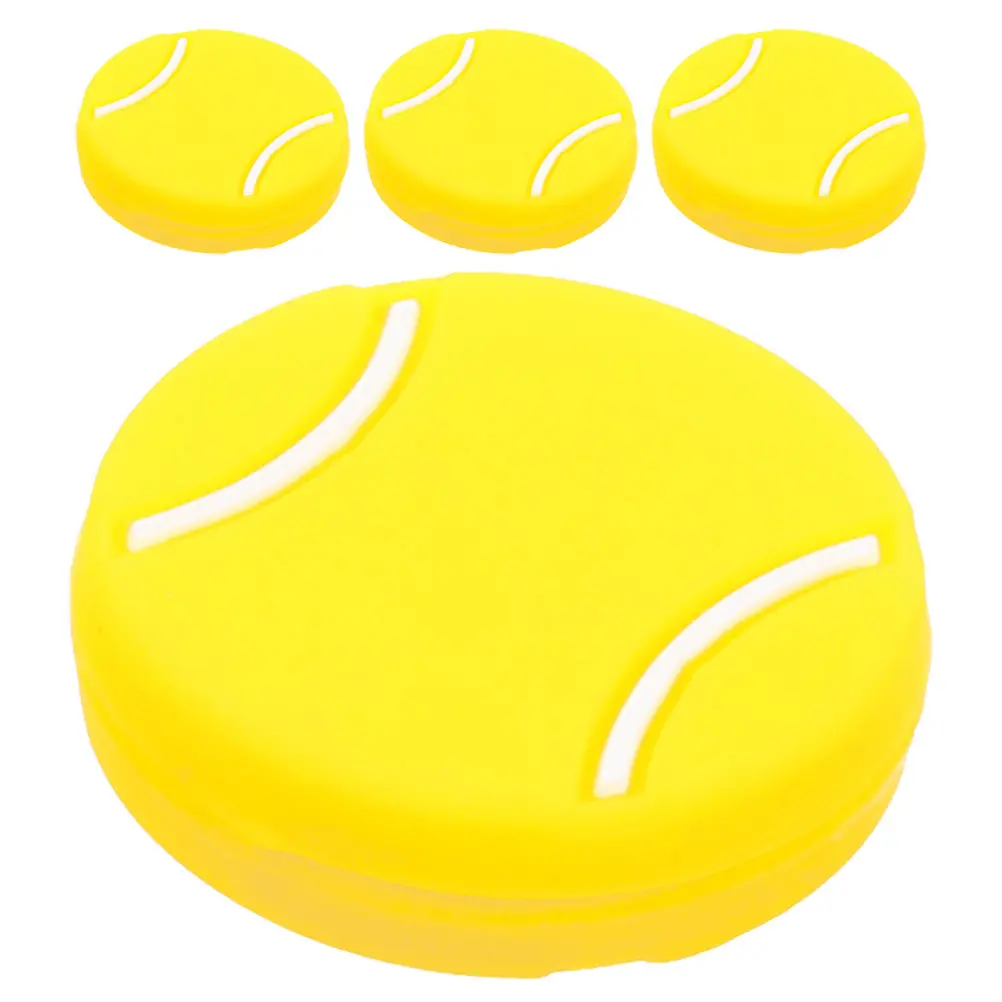 

4Pcs Tennis Racket Shock Dampener Silicone Vibration Absorber Lightweight Tennis Accessory for Improved Control and Comfort