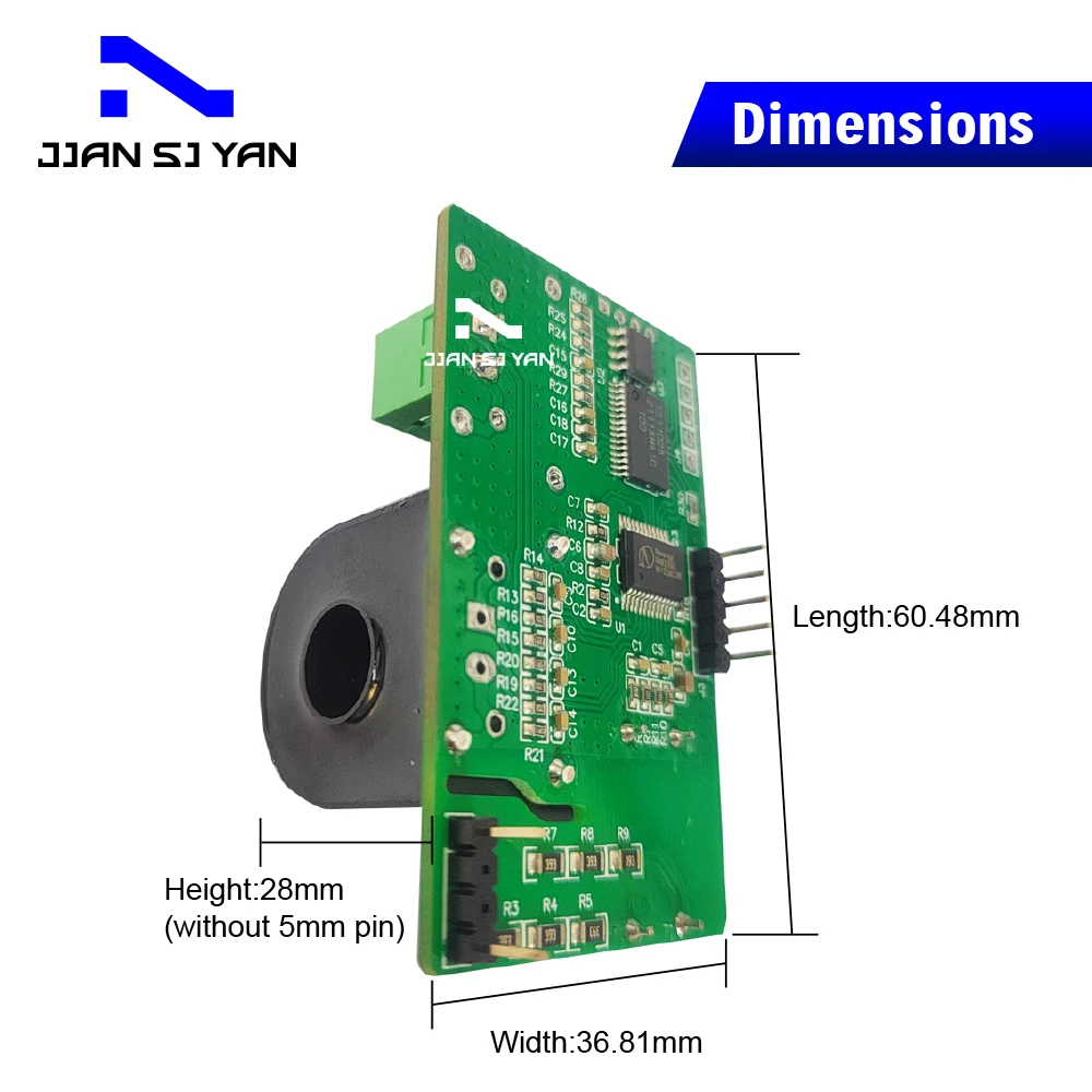 JSY-MK-194T AC Power Meter Module Single Phase TTL Modbus-RTU Communication Bi-directional Metering Module