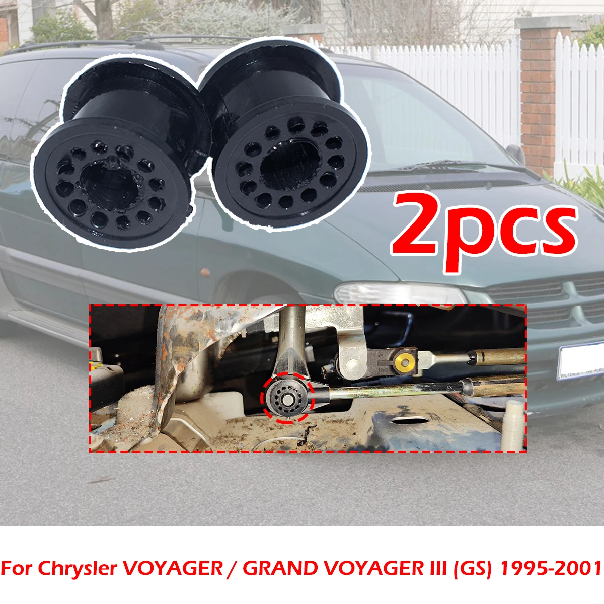 

2X Manual Transmission Gearbox Shift Lever Cable Linkage Rubber Bushing Repair For Chrysler GRAND VOYAGER III GSChrysler Voyager