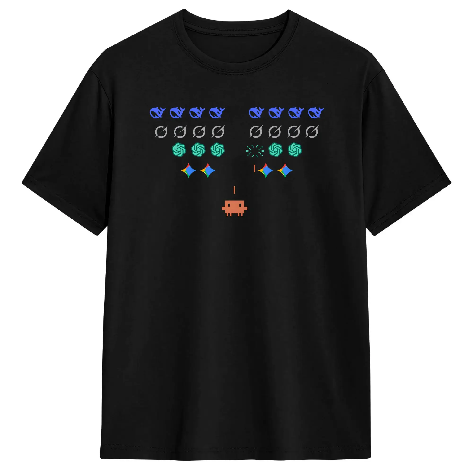 Men Claude Code Vs Everybody Part 2 T Shirts  Pure Cotton Tops Novelty Short Sleeve Round Neck Tees Plus Size T-Shirts