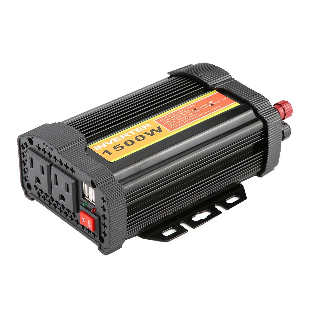 

12V DC to 110V AC 1500W Car Auto Voltage Transformer Inverter Converter Car Charge