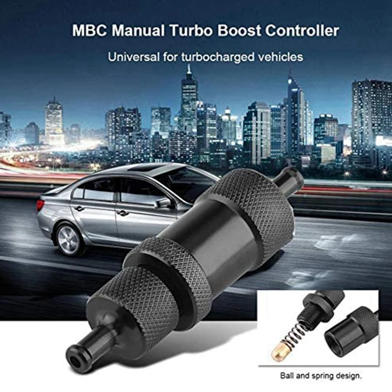 10X Car Universal Manual Boost Controller Aluminum Alloy Adjustable MBC Manual Turbo Boost Controller