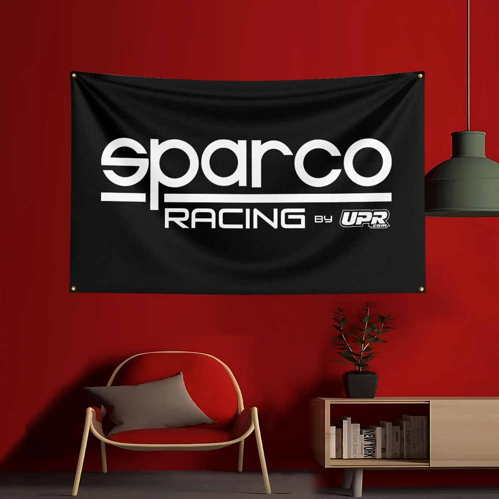 3x5 Ft Sparco Tool Flag Polyester Printed Cars Flags Banner Tapestry for Room Garage Decor Power Tools Flag - Image 2