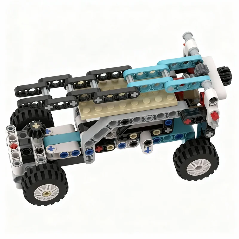131pcs MOC Technical Fire Engine Alternative Model Building Toy Blocks Architecture Assemble DIY Christmas Gift Idea Creative