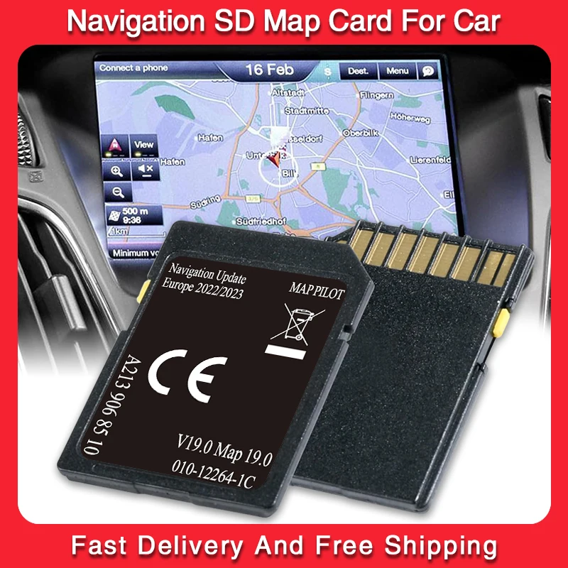 Новейшая SD-карта V19 2022 года для Mercedes Garmin Map Sat Nav (A213) C/E/GLC/V/X