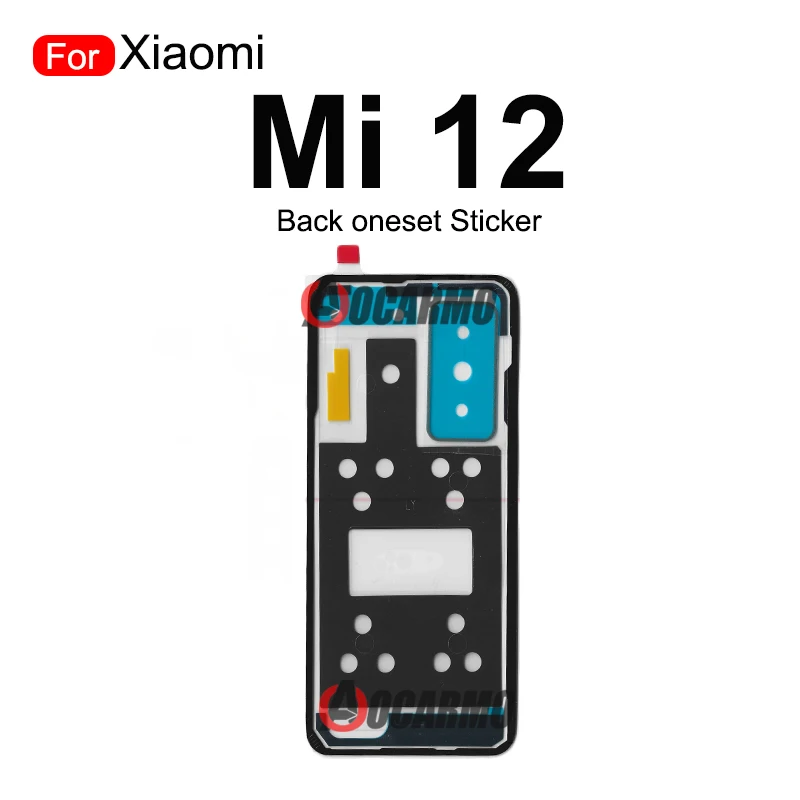 Front LCD Back Adhesive For Xiaomi Mi 12 Rear Cover Camera Lens Sticker Glue Replacement Part