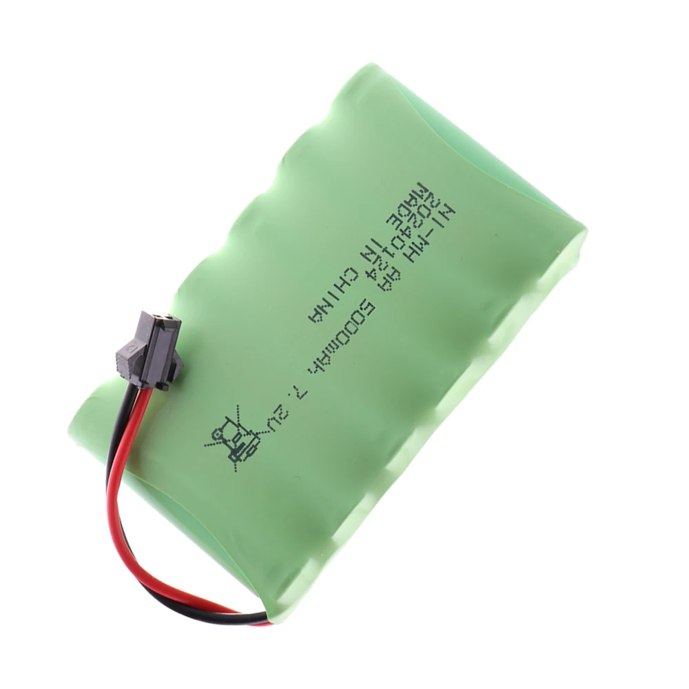 7.2V 5000mAh Bateria NIMH AA do zabawek Rc Samochody Czołgi Roboty Pistolet Ulepszony 3000mah Zestaw baterii do łodzi Rc 7,2V Akumulator