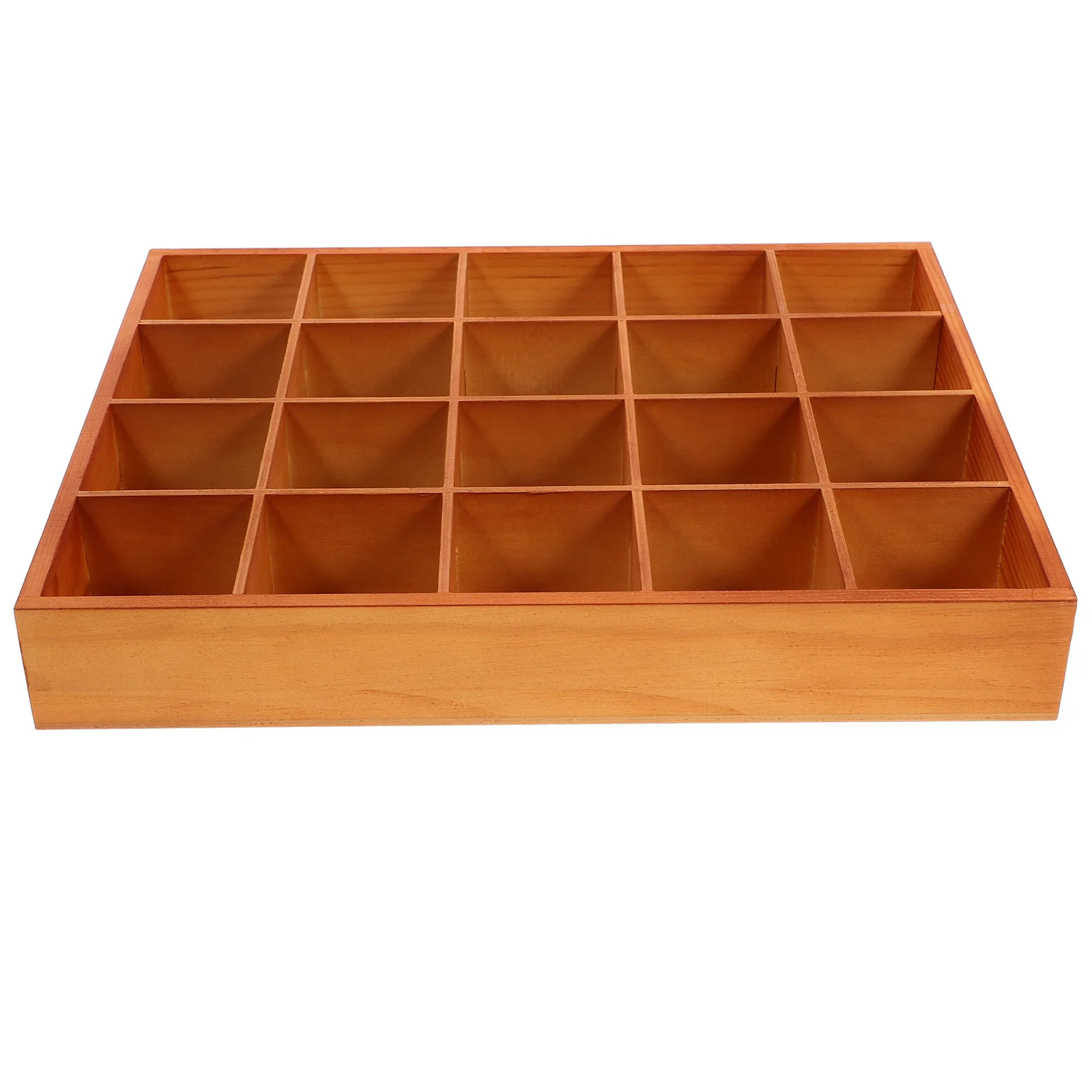 Wooden Sorting Tray Wood Divided Organizer Wooden Section Box Sock Socks Desktop Organizing Wooden Compartment