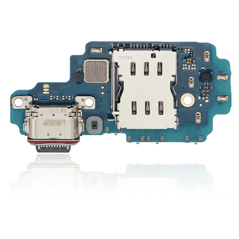 For Samsung Galaxy S23 Ultra 5G SM-S918U S918B/N/F S9180 USB Connector Dock Charger Charging Port With PCB Board Replacement